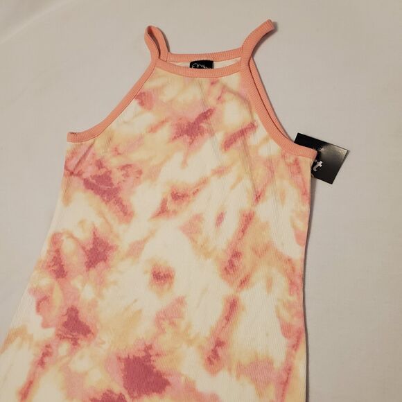 Art Class Girls Sz 6/6X Pink Tie Dye Maxi Dress Ribbed Stretch Summer Tank NEW - Picture 3 of 6